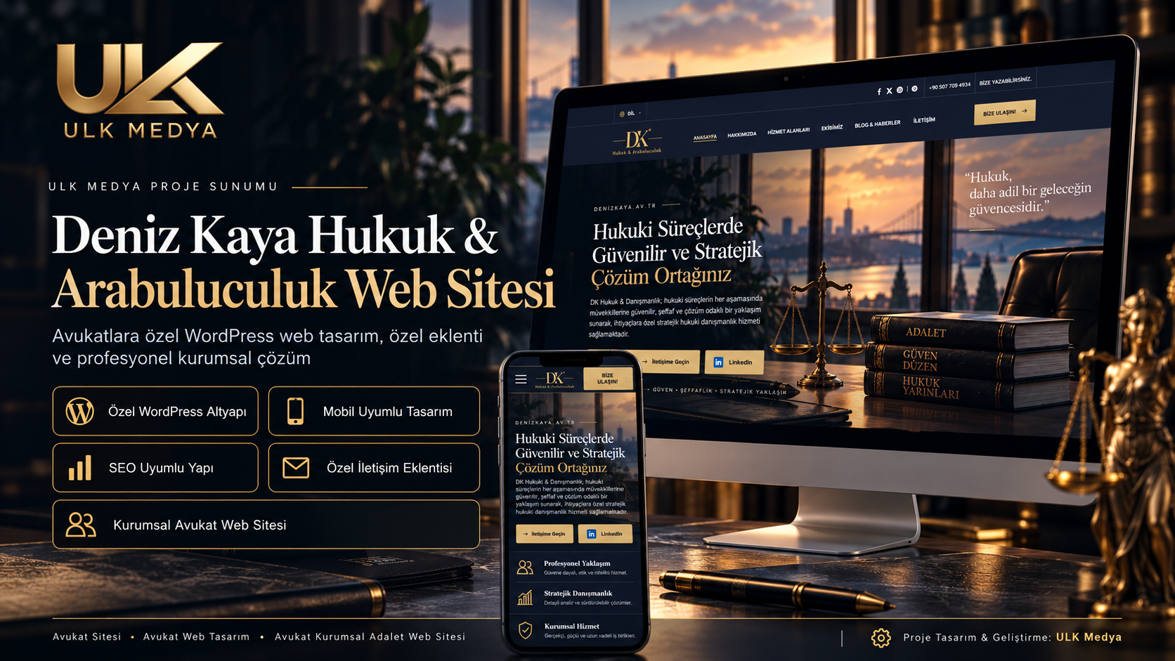 Avukat Web Sitesi ve Hukuk Bürosu Web Tasarım | ULK Medya