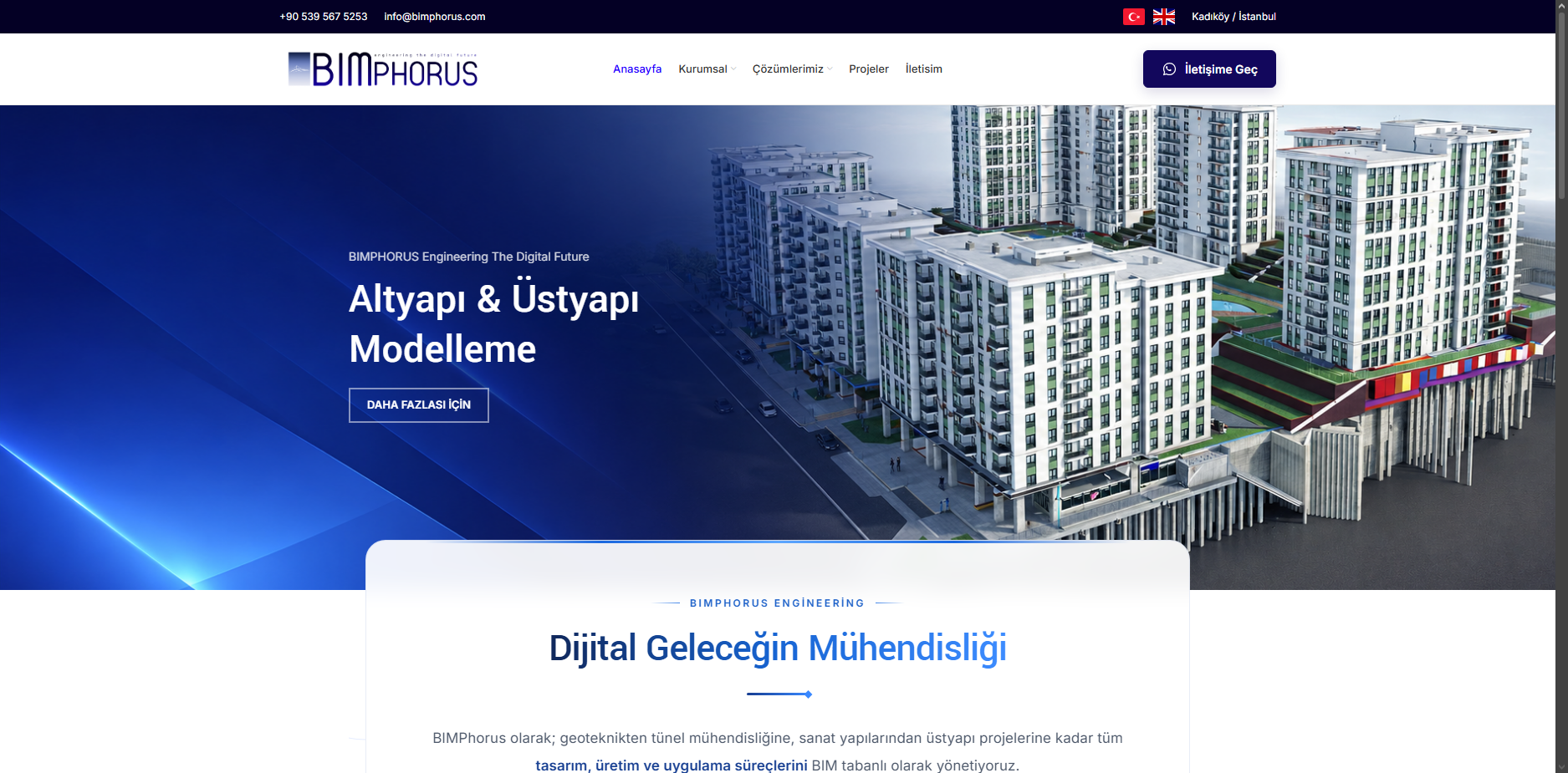 BIMPhorus Web Sitesi | ULK Medya WordPress & Özel Web Tasarım Projesi